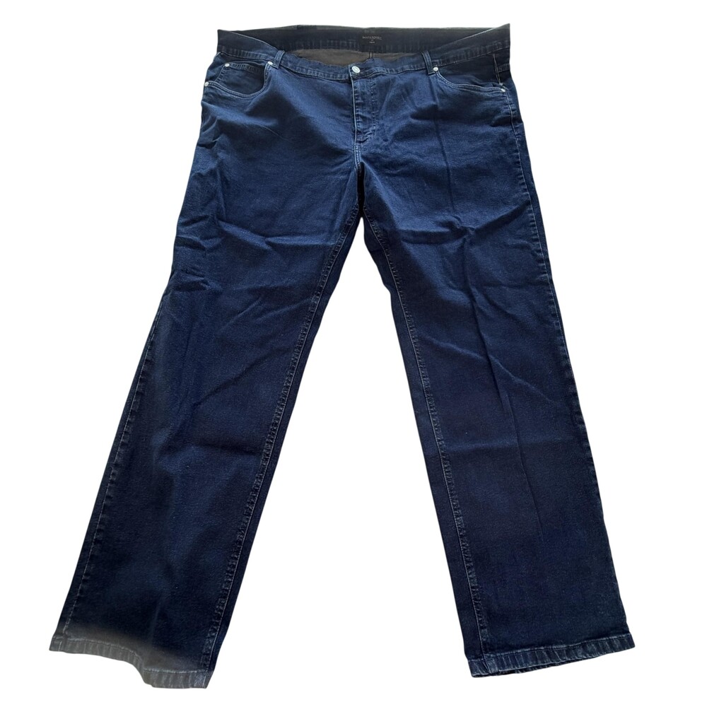 Banana Republic Slim Fit Jeans Mens 48x34 Blue Straight Stretch Denim Dark Wash
